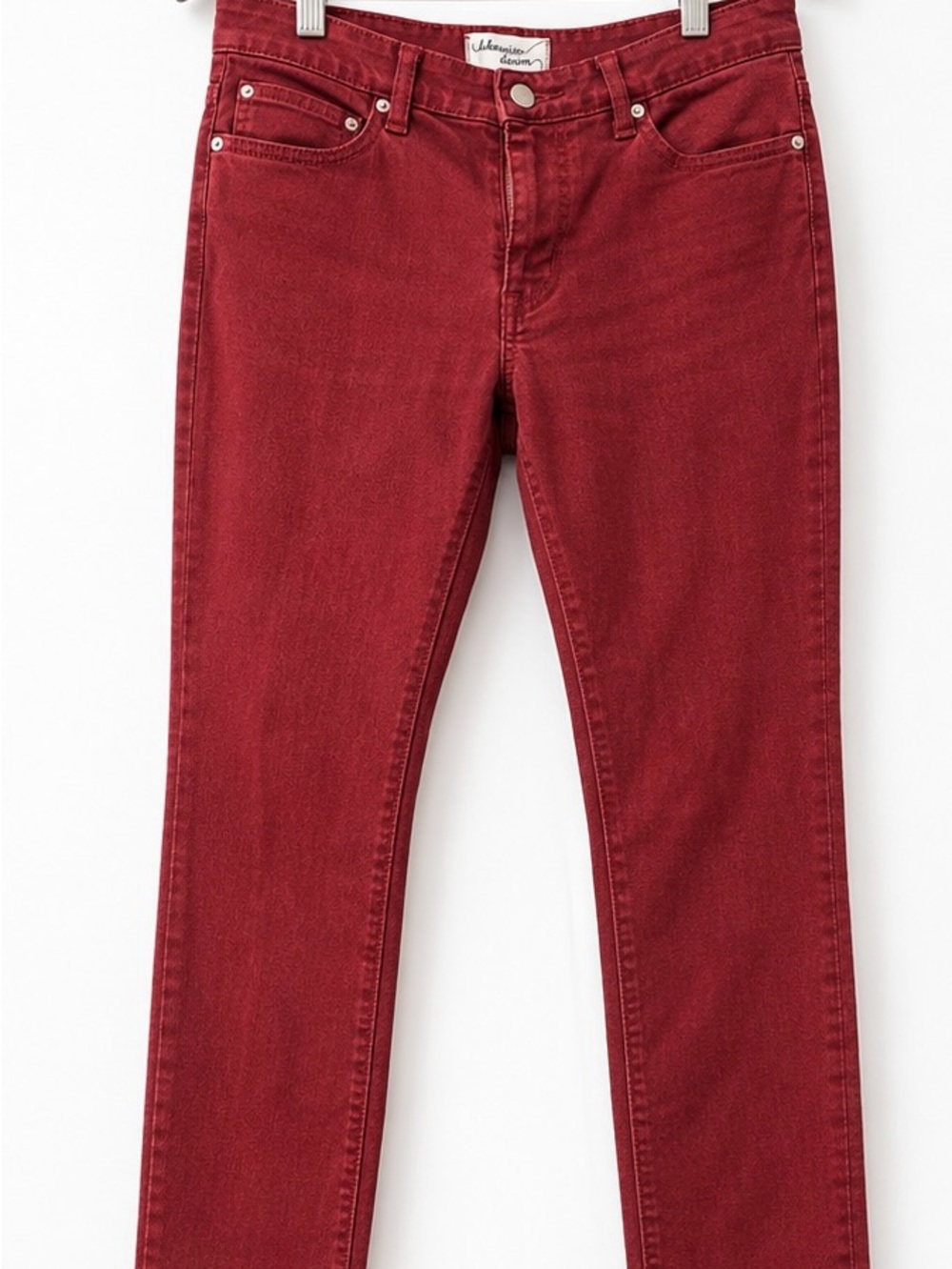 Slim Stretch Women's Jeans in Deep Red